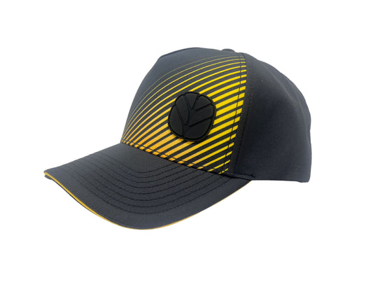 5 Panel Structured Cap, Custom Design Yellow Fade