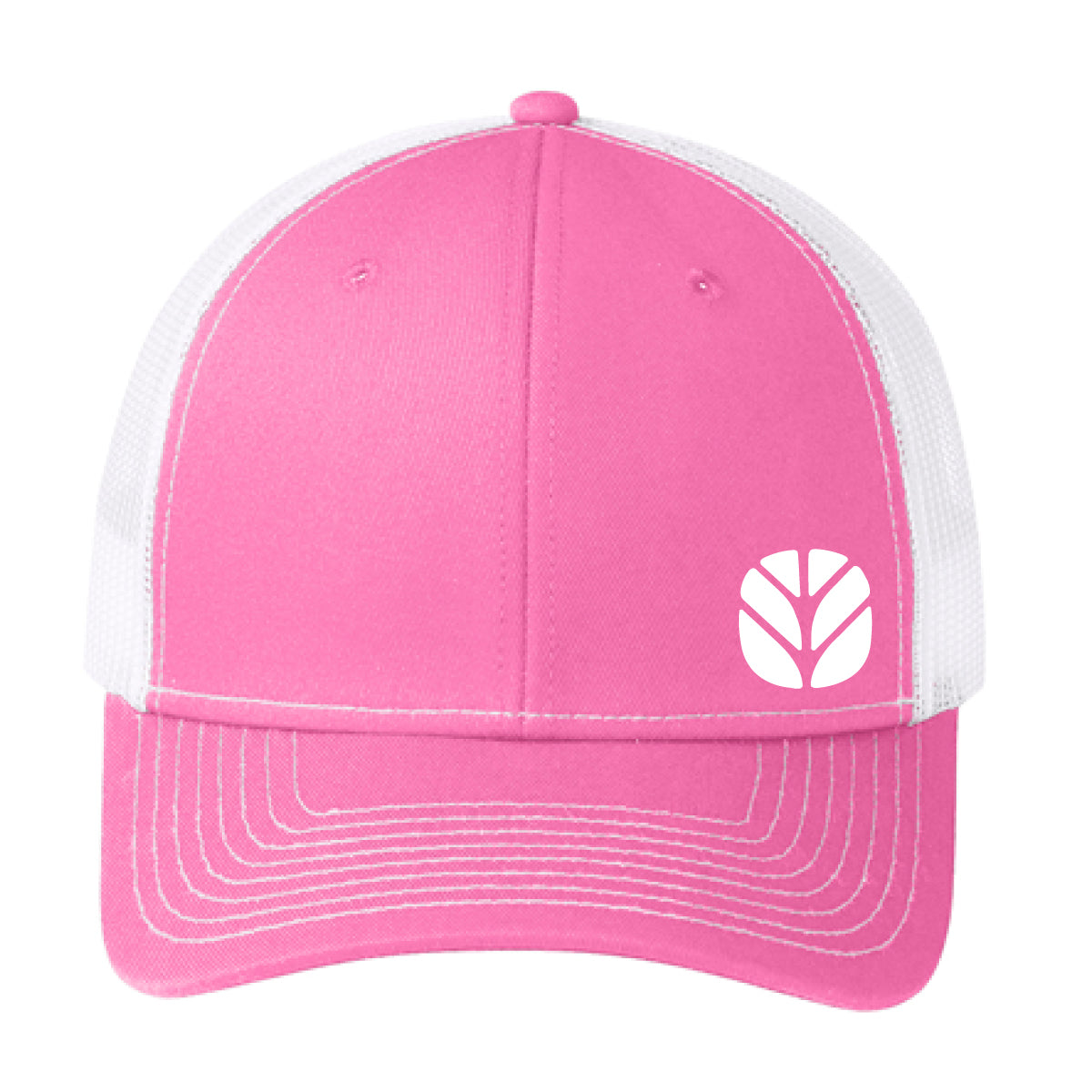 Port Authority Truckers - 1.5" Leaf - True Pink/White