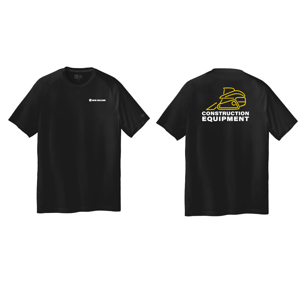 New Era® Series Performance Crew Tee - Black Solid