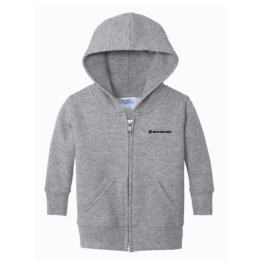 Port & Company® Infant Core Fleece Full-Zip Hooded Sweatshirt [Athletic Heather]